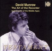 David Munrow Recorder Consort、London Early Music Consort - Munrow: The Art Of The Recorder+instruments Of The Middle Ages - Import 2 CD