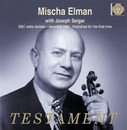 Mischa Elman - Spring Sonata Testament Klassisk - Import 2 CD