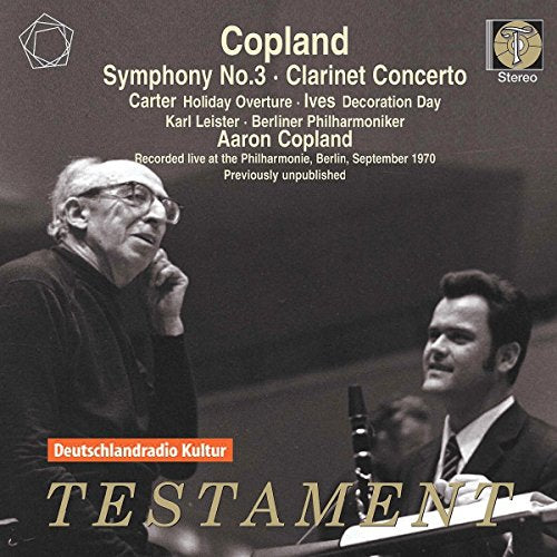 Karl Leister - Copland : Symphony No.3, Clarinet Concerto Aaron Copland / Berlin Philharmonic, Karl Leister(Cl)+E.Carter, Ives (1970 Stereo) - Import CD