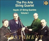 The Pro Arte String Quartet - Haydn String Quartets Op.1 No.1 - Import 3 CD