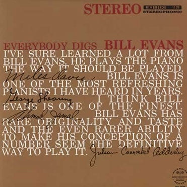 Bill Evans Trio - Everybody Digs Bill Evans - Import 180g Vinyl 2 LP Record Limited Edition