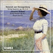 Herzogenberg, Heinrich Von (1843-1900) - String Quartets Op, 42, : Minguet Q +brahms: String Quartet, 1, - Import 2 CD