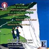 Justin Pearson - Violin Sonatas -J.Holbrooke, H.W.Davies, C.Rootham, A.Benjamin (2/14-16/2008) / Jacqueline Roche(vn), Justin Pearson(vc), Sophia Rahman(p), etc - Import CD