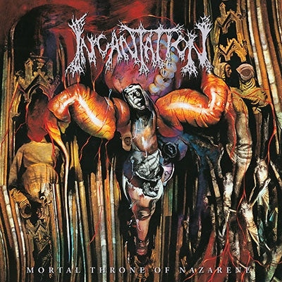 Incantation - Mortal Throne Of Nazarene - Import Custom Ripple Vinyl LP Record