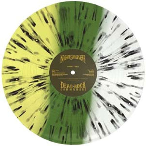 Nightstalker - Dead Rock Commandos - Import Three Color Striped Yellow Transparent & Olive Green Vinyl LP Record Limited Edition
