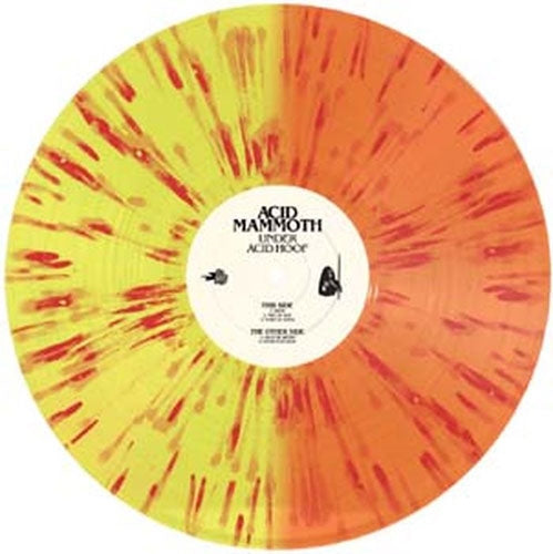 Acid Mammoth - Under Acid Hoof - Import Half Half Yellow / Orange + Splatter In Red Vinyl LP Record Limited Edition