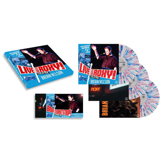 Brian Wilson - Live At The Roxy Theatre (Indie Exclusive) - Import White, Red & Blue Splatter Vinyl 3 LP Record