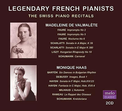 Madeleine De Valmalete - Legendary French Pianists - The Swiss Piano Recitals - Import 2 CD