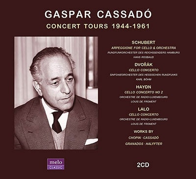 Gaspar Cassado - Concert Tours 1944-1961 - Import 2 CD