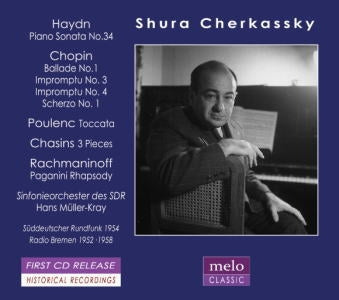 Rachmaninov, Sergei (1873-1943) - "Rachmaninov Paganini Rhapsody, Haydn, Chopin, Poulenc, etc : Cherkassky(P)Muller-Kray / SWD So (1952-58)" - Import CD