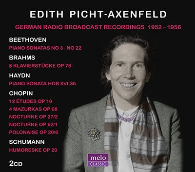 Edith Picht=Axenfeld - Picht-Axenfeld: German Radio Broadcast Recordings 1952-1956-Beethoven, Brahms, Haydn, Chopin, Schumann - Import 2 CD