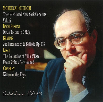 Mordecai Shehori - Busoni / Brahms / Chopin - Import CD