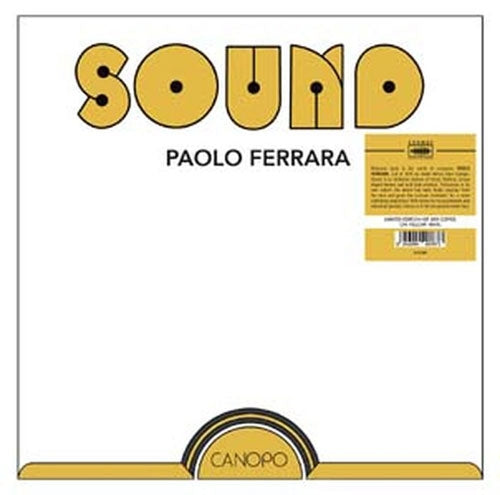 Paolo Ferrara - Sound - Import Yellow Vinyl LP Record Limited Edition