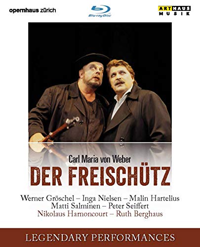 Weber (1786-1826) - Der Freischutz : Berghaus, Harnoncourt / Zurich Opera, Seiffert, I.Nielsen, Salminen, etc (1999 Stereo) - Import Blu-ray Disc