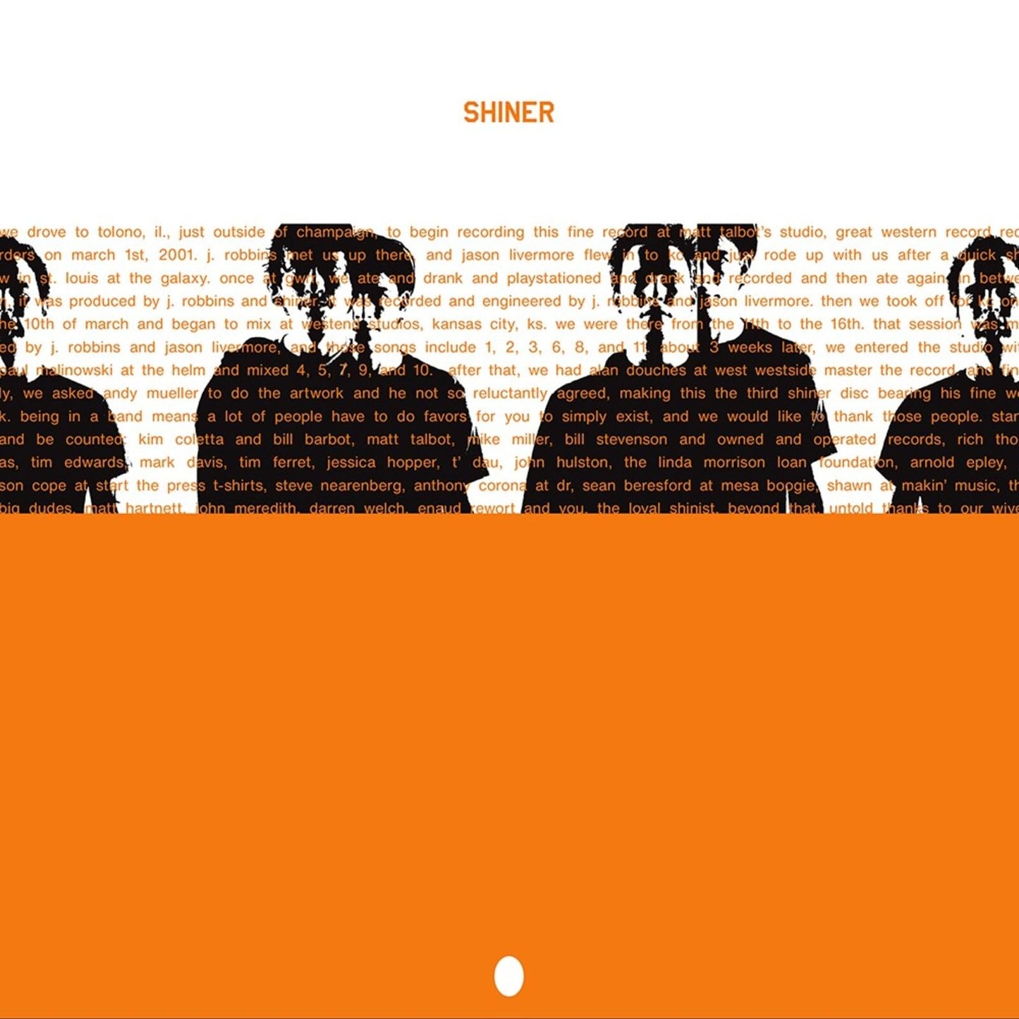 Shiner - The Egg - Import Orange Vinyl LP Record