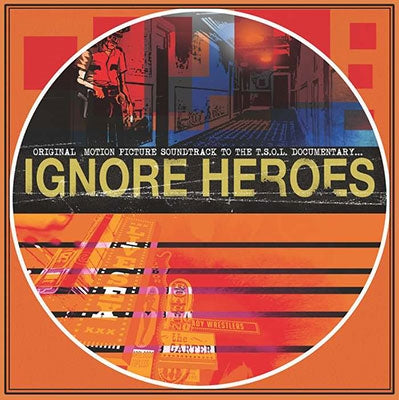 T.S.O.L. - Ignore Heroes - Import Opaque Green with Blue Splatter Vinyl LP Record Limited Edition