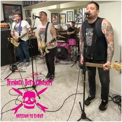 Teenage Bottlerocket - Mission To Shred - Import Neon Pink Vinyl 7 inch Single Record Limited Edition