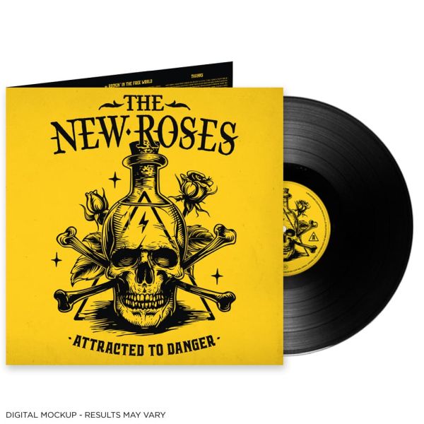 New Roses - Attracted To Danger - Import Black Vinyl LP Record