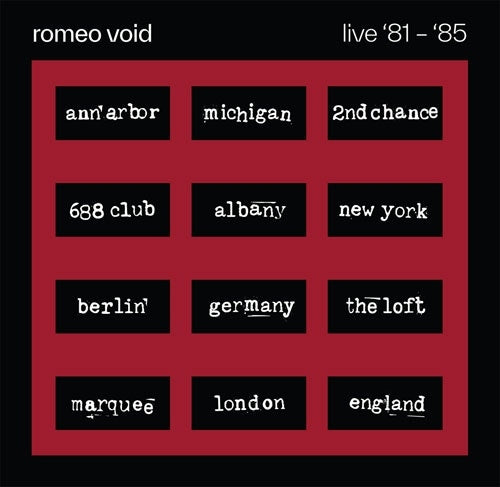 Romeo Void - The Best Of Romeo Void Live '81-'85 - Import CD