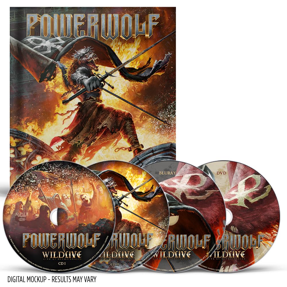 Powerwolf - Wildlive: Live at Olympiahalle - Import 2 CD+DVD+Blu-ray Disc