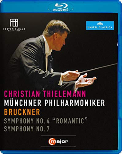 Bruckner (1824-1896) - Symphonies Nos.4, 7 : Thielemann / Munich Philharmonic - Import Blu-ray Disc