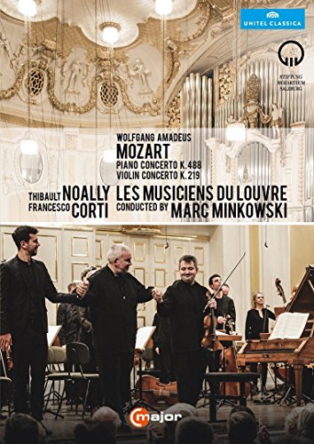 Mozart (1756-1791) - Piano Concerto No.23, Violin Concerto No.5 : Corti(Fp)Noally(Vn)Minkowski / Les Musiciens du Louvre - Import DVD