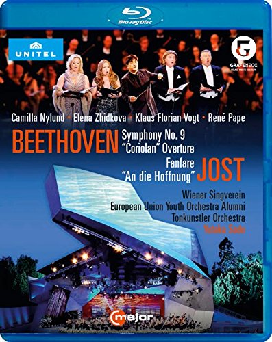 Beethoven (1770-1827) - Symphony No.9 : Yutaka Sado / Vienna Tonkunstler Orchestra, Nylund, Zhidkova, K.F.Vogt, Pape +Coriolan, A.Jost - Import Blu-ray Disc