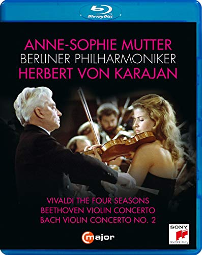 Beethoven (1770-1827) - Beethoven Violin Concerto, Vivaldi Four Seasons, Bach Concerto No.2, etc : Anne-Sophie Mutter(Vn)Herbert von Karajan / Berlin Philharmonic (1984, 1987) - Import Blu-ray Disc