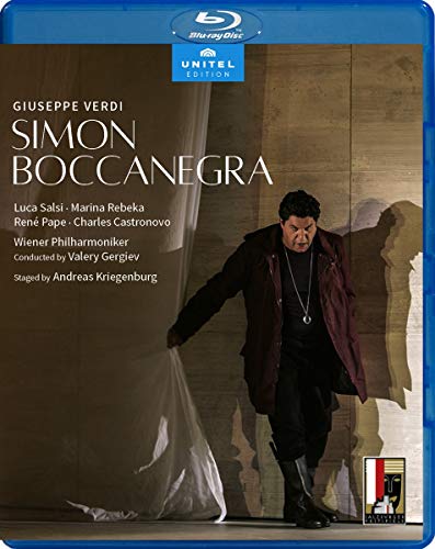 Verdi (1813-1901) - Simon Boccanegra : Kriegenburg, Gergiev / Vienna Philharmonic, Salsi, Pape, Rebeka, Castronovo, Heyboer, etc (2019 Salzburg Stereo) - Import Blu-ray Disc