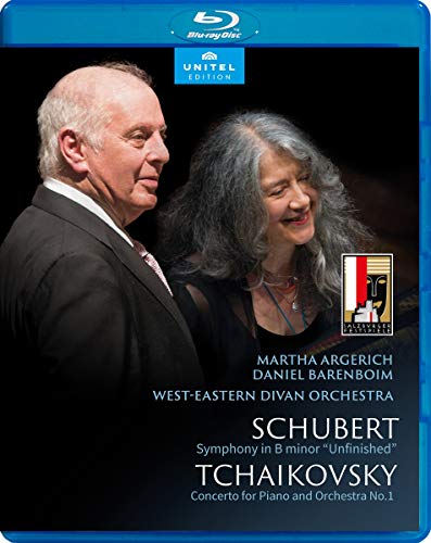 Tchaikovsky (1840-1893) - Tchaikovsky Piano Concerto No.1, Schubert Symphony No.8 : Martha Argerich(P)Daniel Barenboim / West-Eastern Divan Orchestra - Import Blu-ray Disc