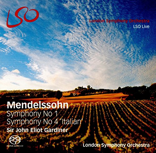 Mendelssohn (1809-1847) - Symphonies Nos.1, 4 : John Eliot Gardiner / London Symphony Orchestra - Import SACD Hybrid + Blu-ray Audio