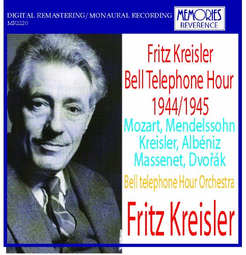 Fritz Kreisler - Mozart: Violin Concerto No.4 Movement 1; Mendelssohn: Violin Concerto Movement 1; etc - Import CD