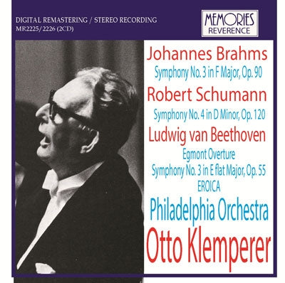 Otto Klemperer - Brahms: Symphony No.3; Beethoven: Egmont Overture, Symphony No.3; Schumann: Symphony No.4 - Import 2 CD