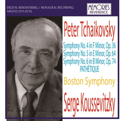 Serge Koussevitzky - Tchaikovsky: Symphony No.4-6 - Import 2 CD