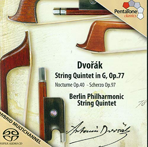 Dvorak, Antonin(1841-1904) - String Quintet No.2, Nocturne, etc : Berlin Philharmonic String Quintet (Hybrid) - Import SACD Hybrid