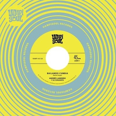 Andres Landero - Bailando Cumbia / El Gallo Moro - Import Vinyl 7-inch single Recurd