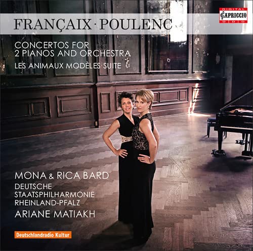 Poulenc (1899-1963) - Poulenc Concerto for 2 Pianos, Animaux Modeles, Francaix : Mona & Rica Bard(P)Matiakh / Rheinland-Pfalz State Philharmonic - Import CD
