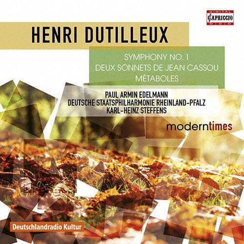 Carl Heinz Steffens, Rhineland-Palatinate State Philharmonic Orchestra - Dutilleux: Symphony No. 1 - Deux Sonnets de Jean Cassou - Import CD