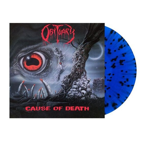 Obituary - Cause Of Death - Import Blue With Black Splatter Vinyl LP Record Limited Edition