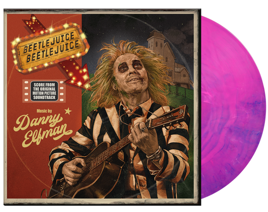Danny Elfman - Beetlejuice Beetlejuice - Import Pink & Violet Vinyl LP Record