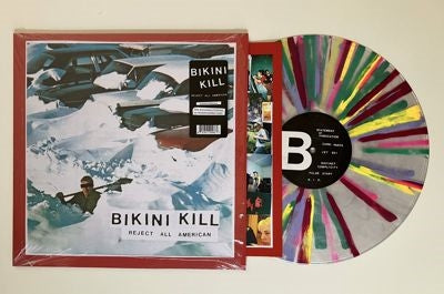 Bikini Kill - Reject All American (Anniversary Edition) - Import Rainbow Splatter Vinyl LP Record