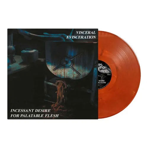 Visceral Evisceration - Incessant Desire For Palatable Flesh - Import Transparent Orange Verde Marbled Vinyl LP Record