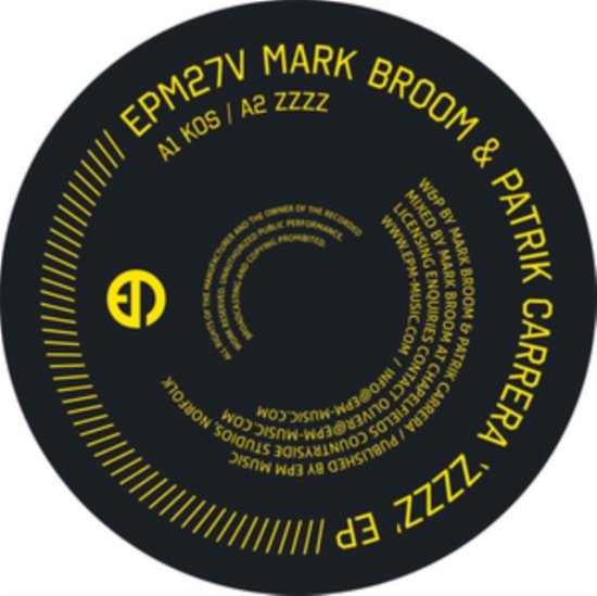 Mark Broom 、 Patrik Carrera - Zzzz Ep - Import Vinyl 12’ Single Record