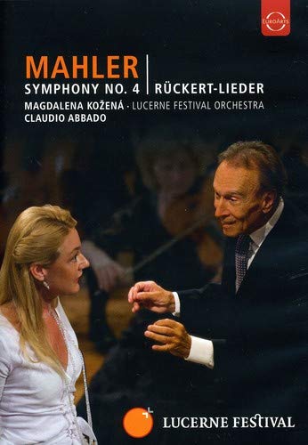 Mahler (1860-1911) - Symphony No, 4, Ruckert Lieder : Abbado / Lucerne Festival Orchestra, Kozena(Ms) - Import DVD