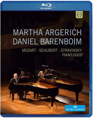 Martha Argerich, Daniel Barenboim - Piano Duos - Mozart, Schubert, Stravinsky - Import Blu-ray Disc