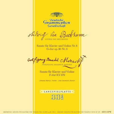 Johanna Martzy - Johanna Marzi – Beethoven & Mozart - Import 180g Vinyl LP Recurd Limited Edition