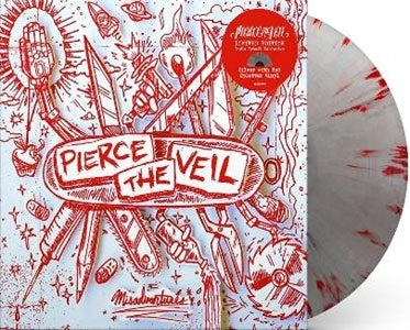 Pierce The Veil - Misadventures (10th Anniversary)(Exclusive) - Import Silver with Red Splatter Vinyl LP Record Limited Edition