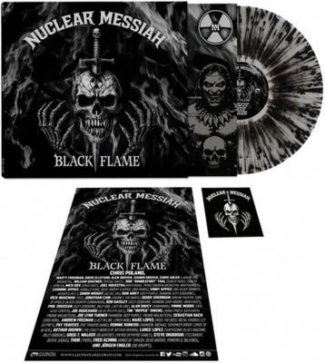Nuclear Messiah - Black Flame - Import Clear Silver&Black Splatter Color Vinyl LP Record