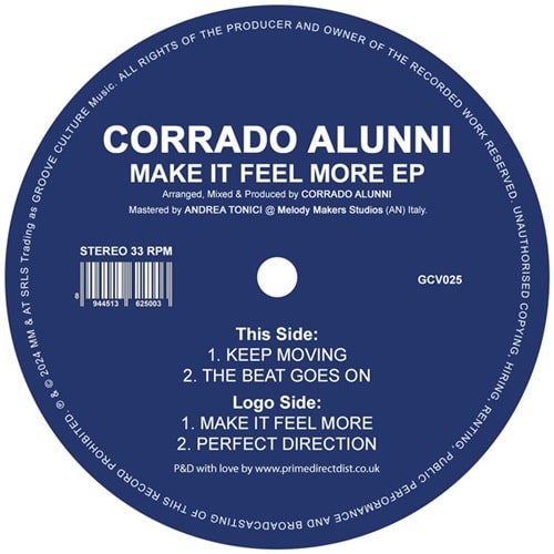 Corrado Alunni - Make It Feel More - Import Vinyl LP Record 12 inch Record