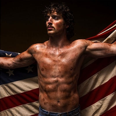Benson Boone - American Heart - Import Red, White & Blue Marble on Translucent Clear Vinyl LP Record